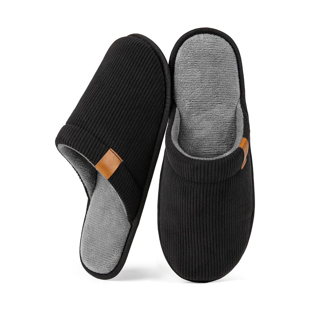 Chaussons d'intérieur confortables en mousse à mémoire de forme