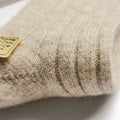 Chaussettes Cachemire Côtelées
