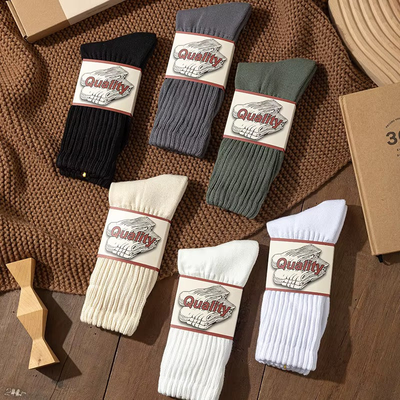 Chaussettes Cachemire Côtelées